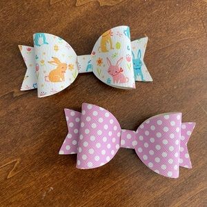 Easter hair bows with alligator claw clip